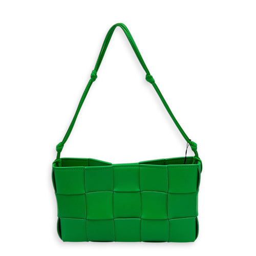 Cassette Shoulder Bag Green in Calfskin