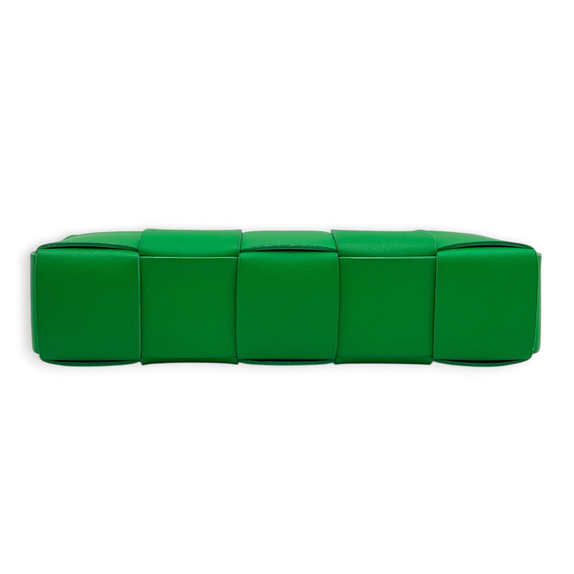 Cassette Shoulder Bag Green in Calfskin