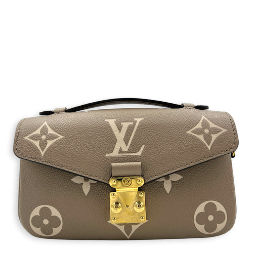 Metis East West Top Handle Bag in Empreinte Leather, Gold hardware