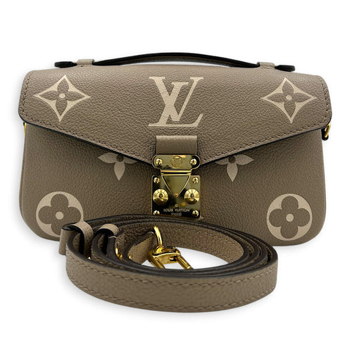 Metis East West Top Handle Bag in Empreinte Leather, Gold hardware