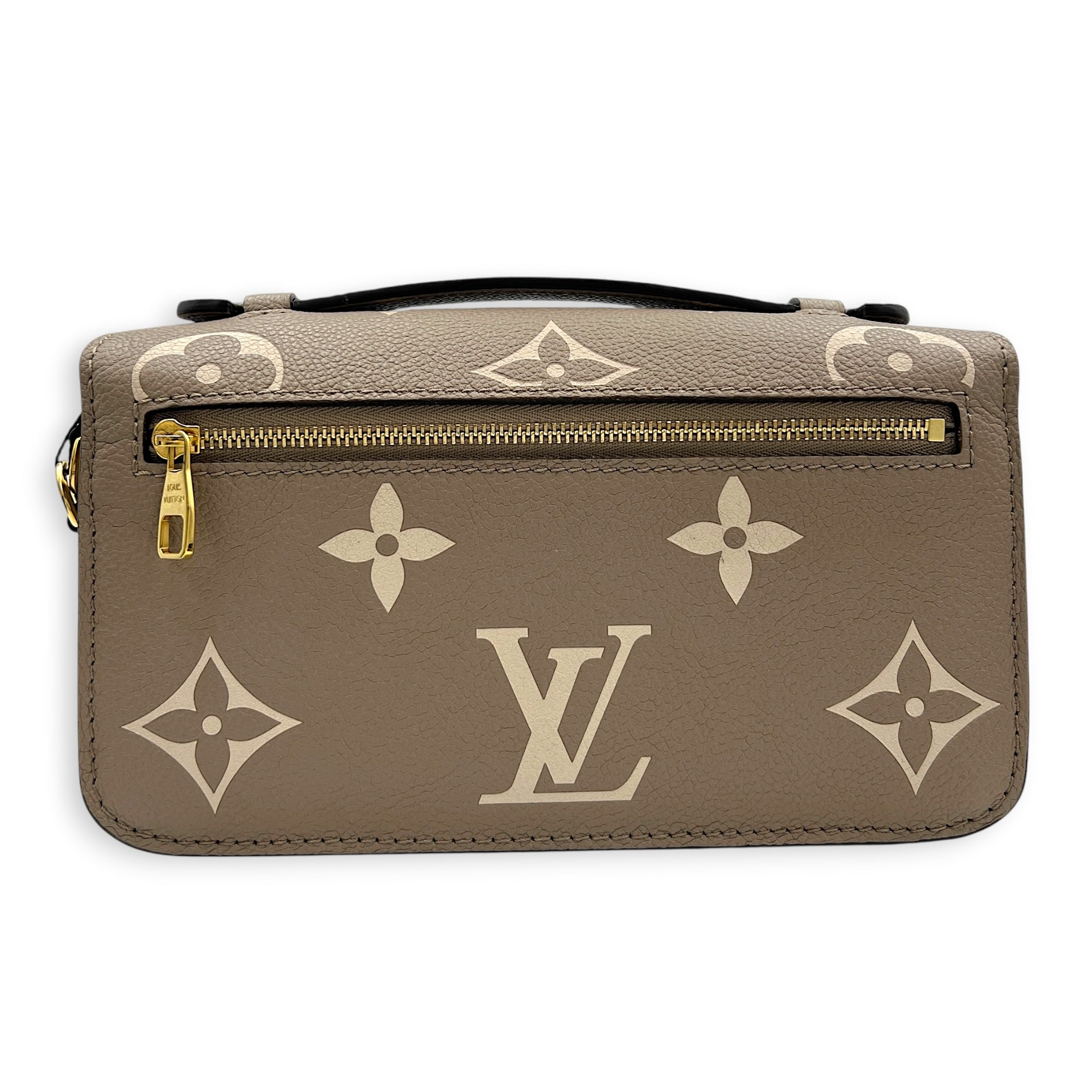 Metis East West Top Handle Bag in Empreinte Leather, Gold hardware