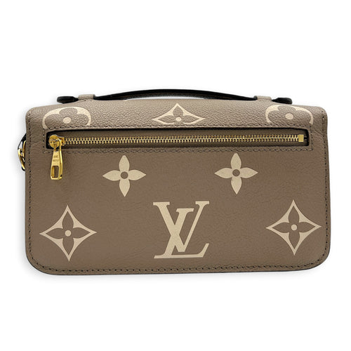 Metis East West Top Handle Bag in Empreinte Leather, Gold hardware