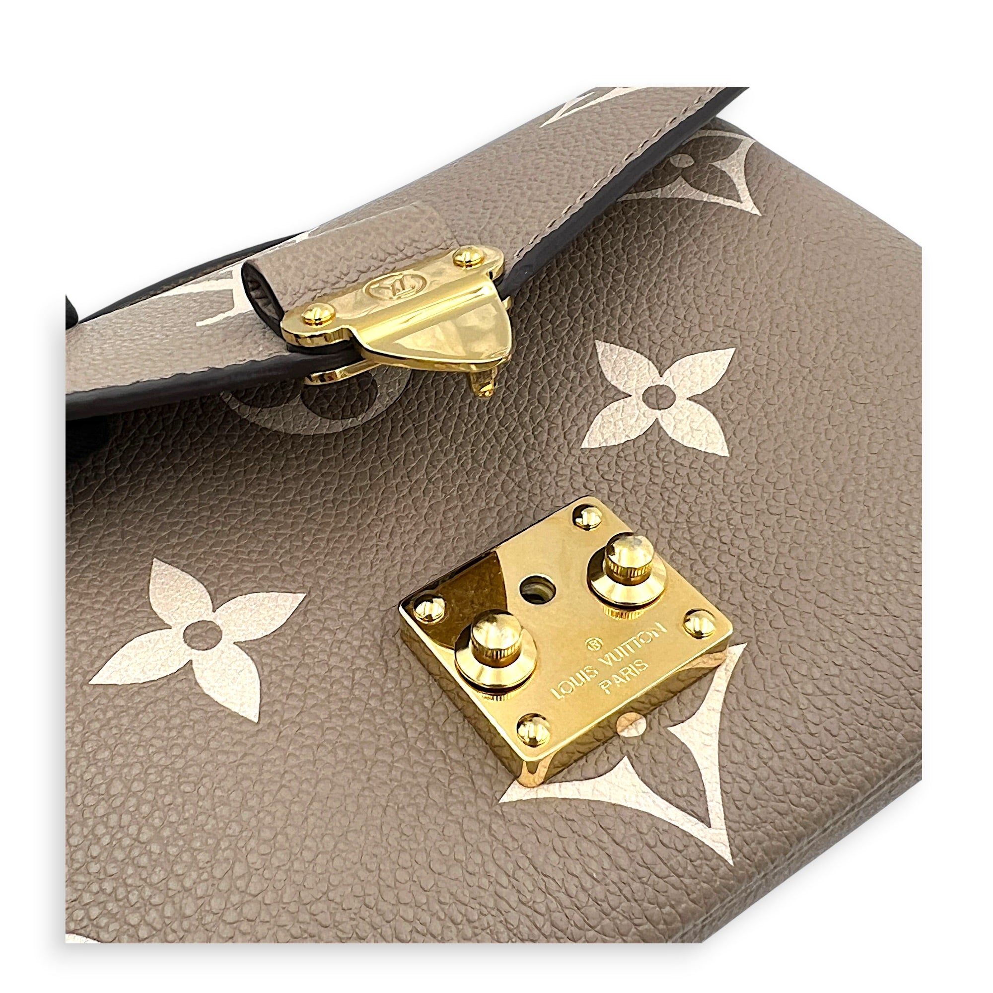 Metis East West Top Handle Bag in Empreinte Leather, Gold hardware
