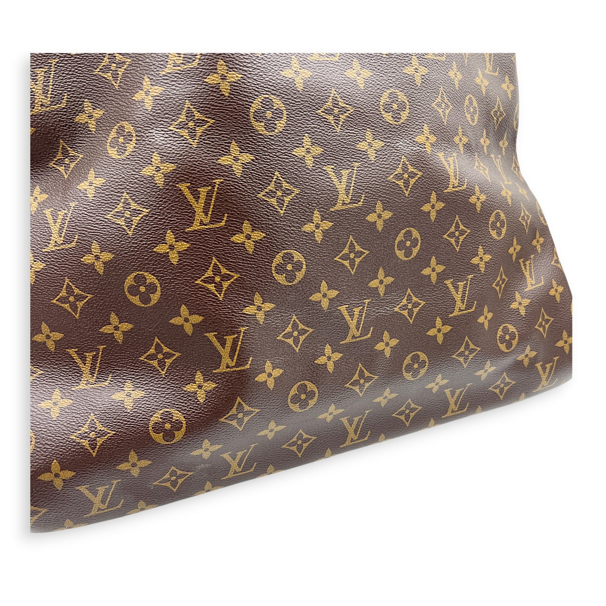 Artsy Top Handle Bag Brown in Coated Canvas, Gold hardware