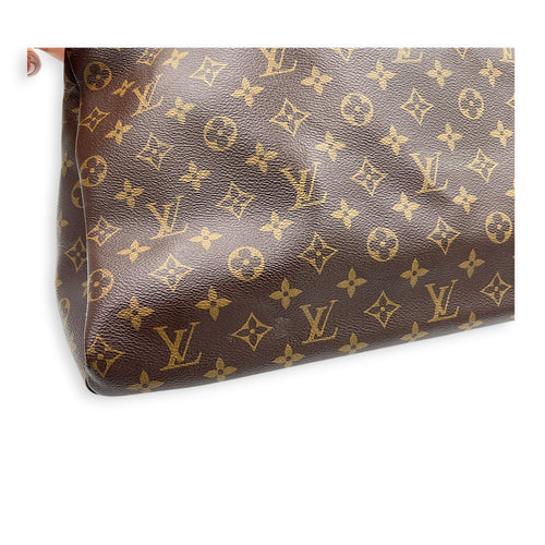 Artsy Top Handle Bag Brown in Coated Canvas, Gold hardware