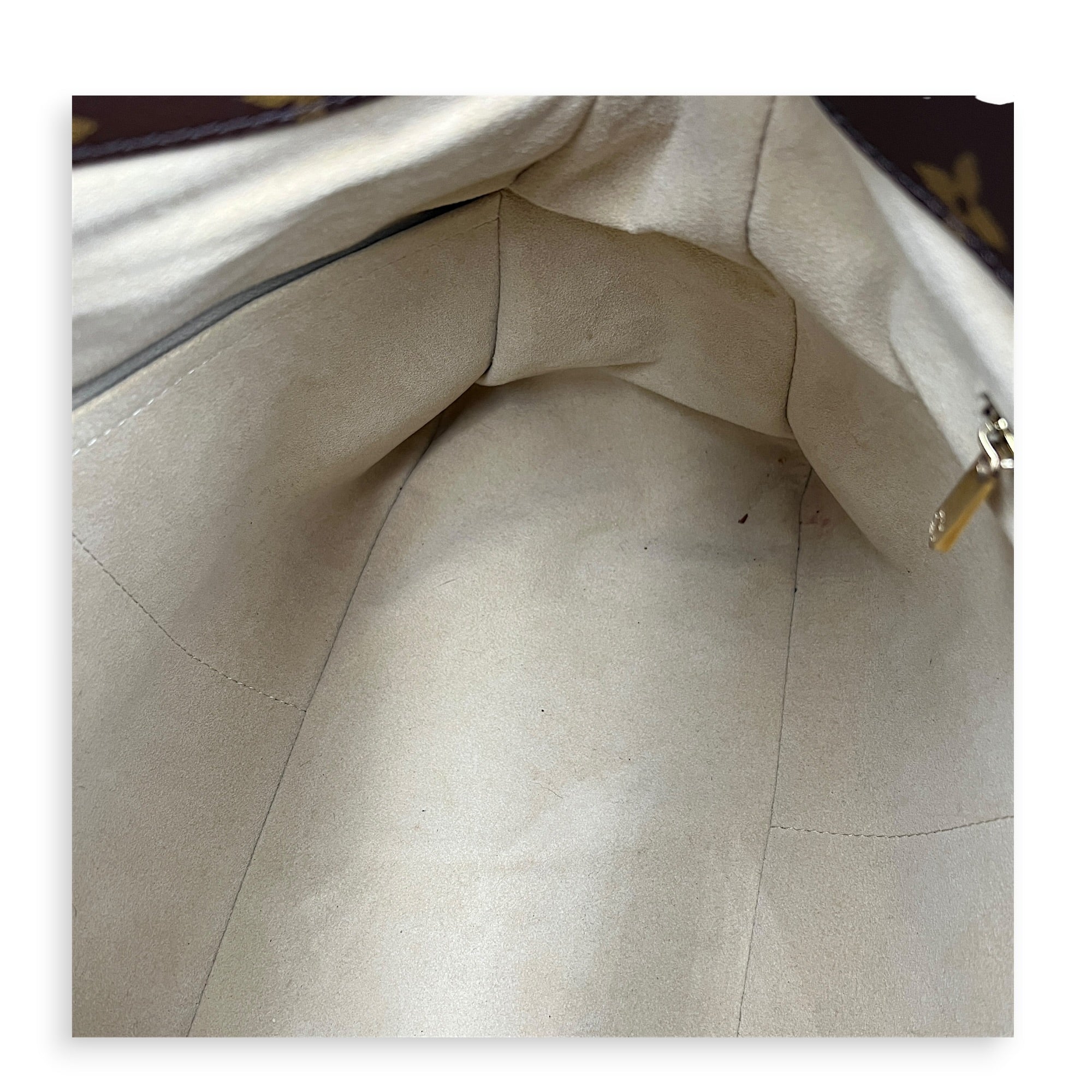 Artsy Top Handle Bag Brown in Coated Canvas, Gold hardware