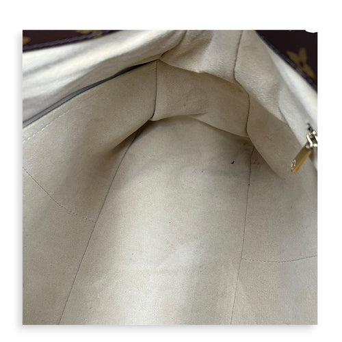 Artsy Top Handle Bag Brown in Coated Canvas, Gold hardware