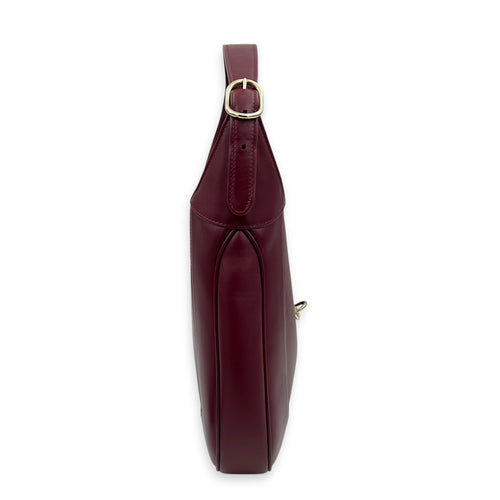 Jackie 1961 Large Red Shoulder Bag in Calfskin, Gold hardware