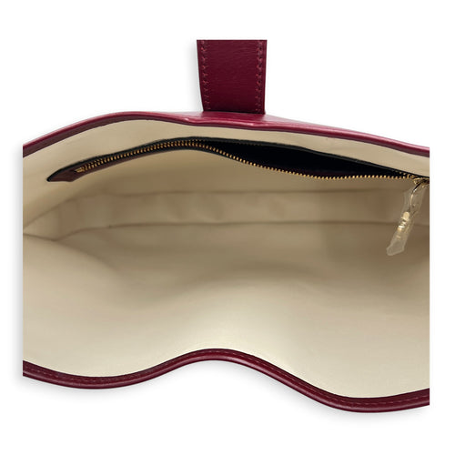 Jackie 1961 Large Red Shoulder Bag in Calfskin, Gold hardware
