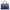 CC Blue Top Handle Bag in Calfskin, Ruthenium hardware