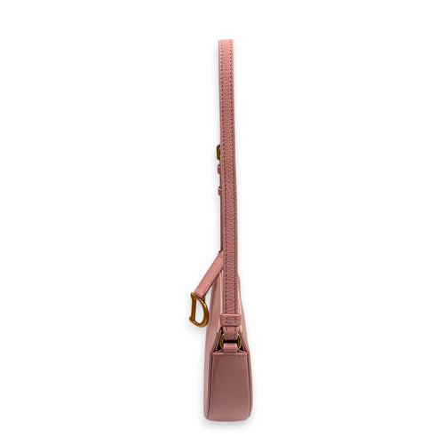 Saddle Mini Rodeo Top Handle Bag in Goat Leather, Gold hardware