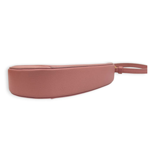 Saddle Mini Rodeo Top Handle Bag in Goat Leather, Gold hardware