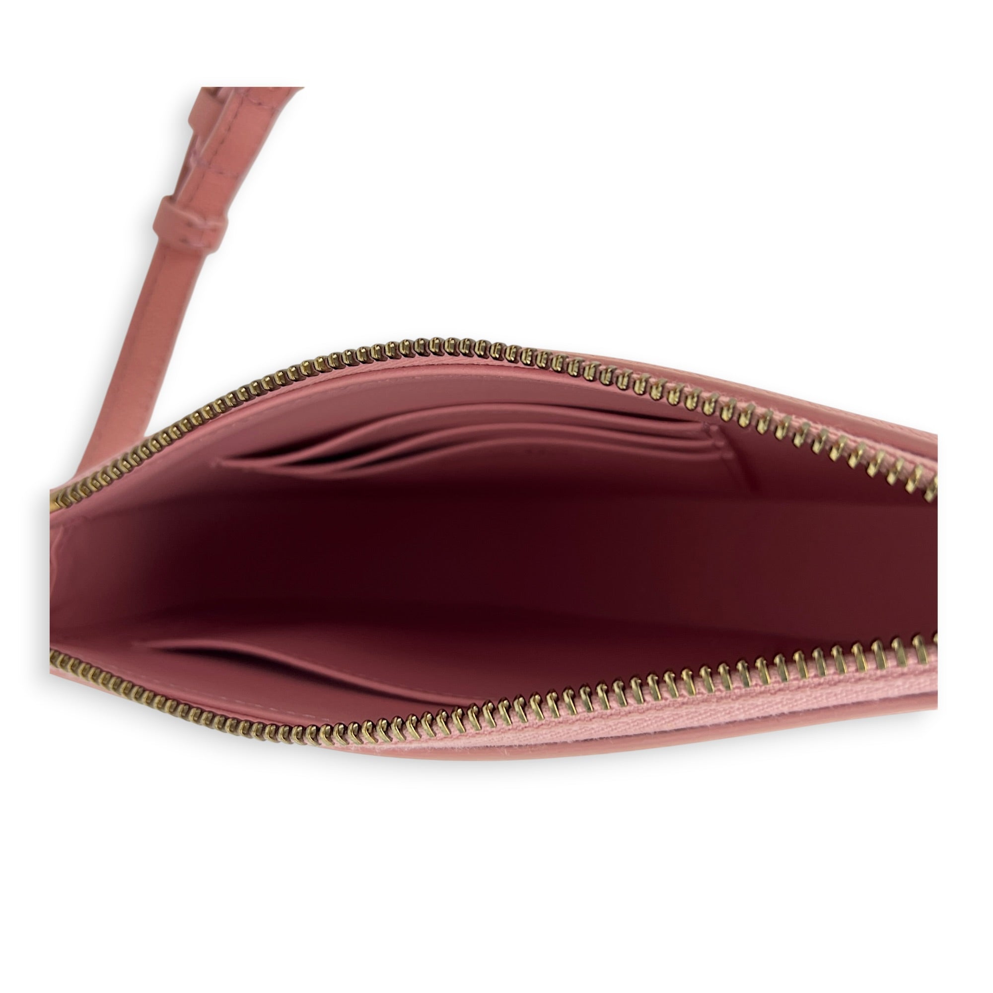 Saddle Mini Rodeo Top Handle Bag in Goat Leather, Gold hardware