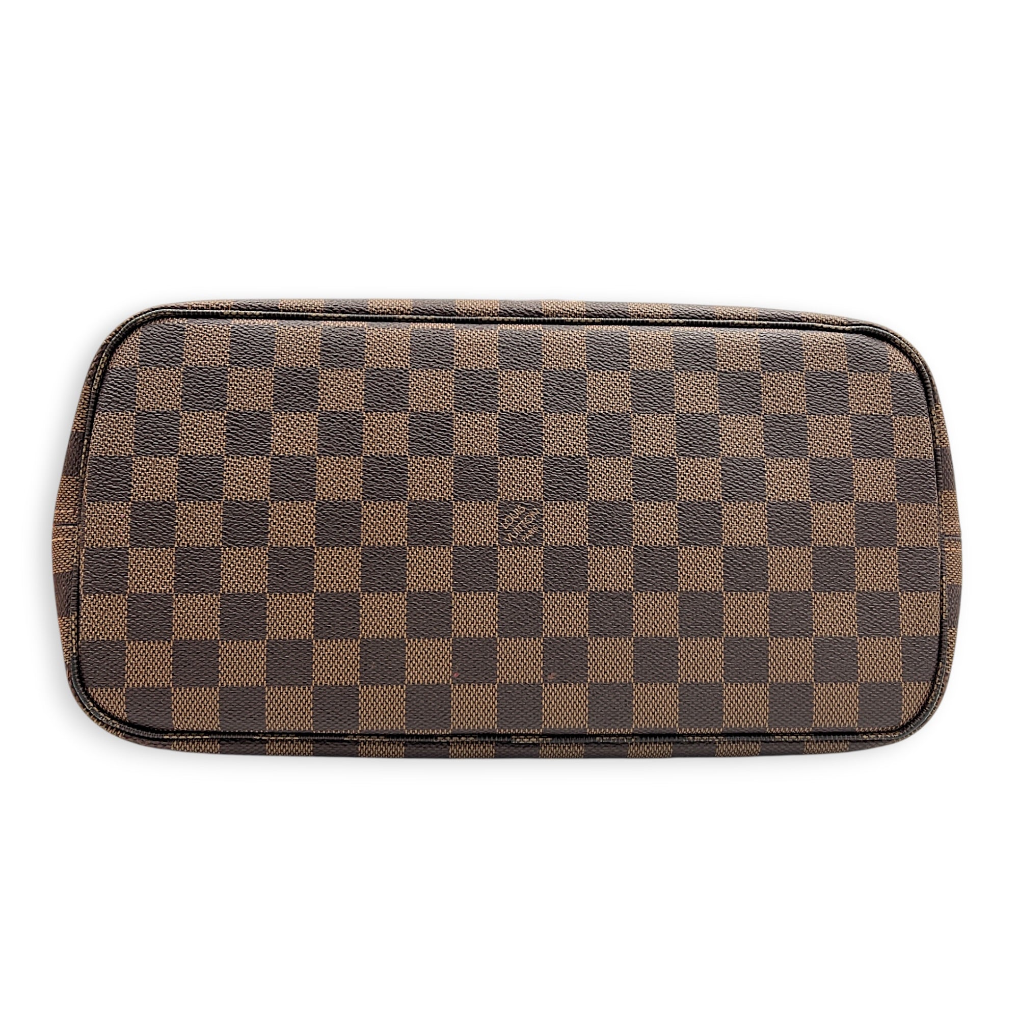 Neverfull Tote Bag MM Brown in Coated Canvas, Gold hardware