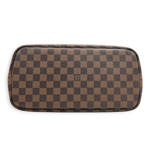 Neverfull Tote Bag MM Brown in Coated Canvas, Gold hardware