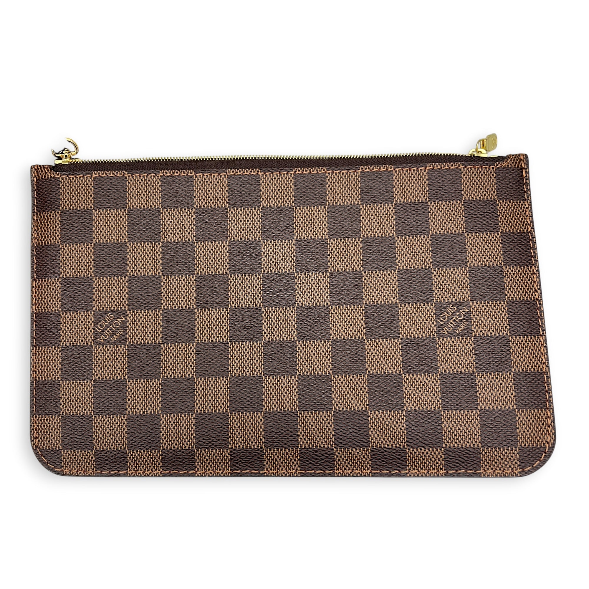 Neverfull Tote Bag MM Brown in Coated Canvas, Gold hardware