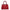 2 way Turnlock Red Top Handle Bag in Saffiano Leather, Silver hardware