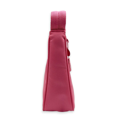 Re-Edition 2000 Shoulder Bag Pink in Canvas, Silver hardware