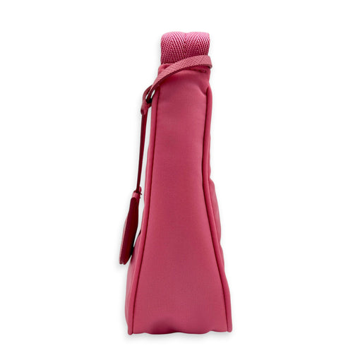 Re-Edition 2000 Shoulder Bag Pink in Canvas, Silver hardware