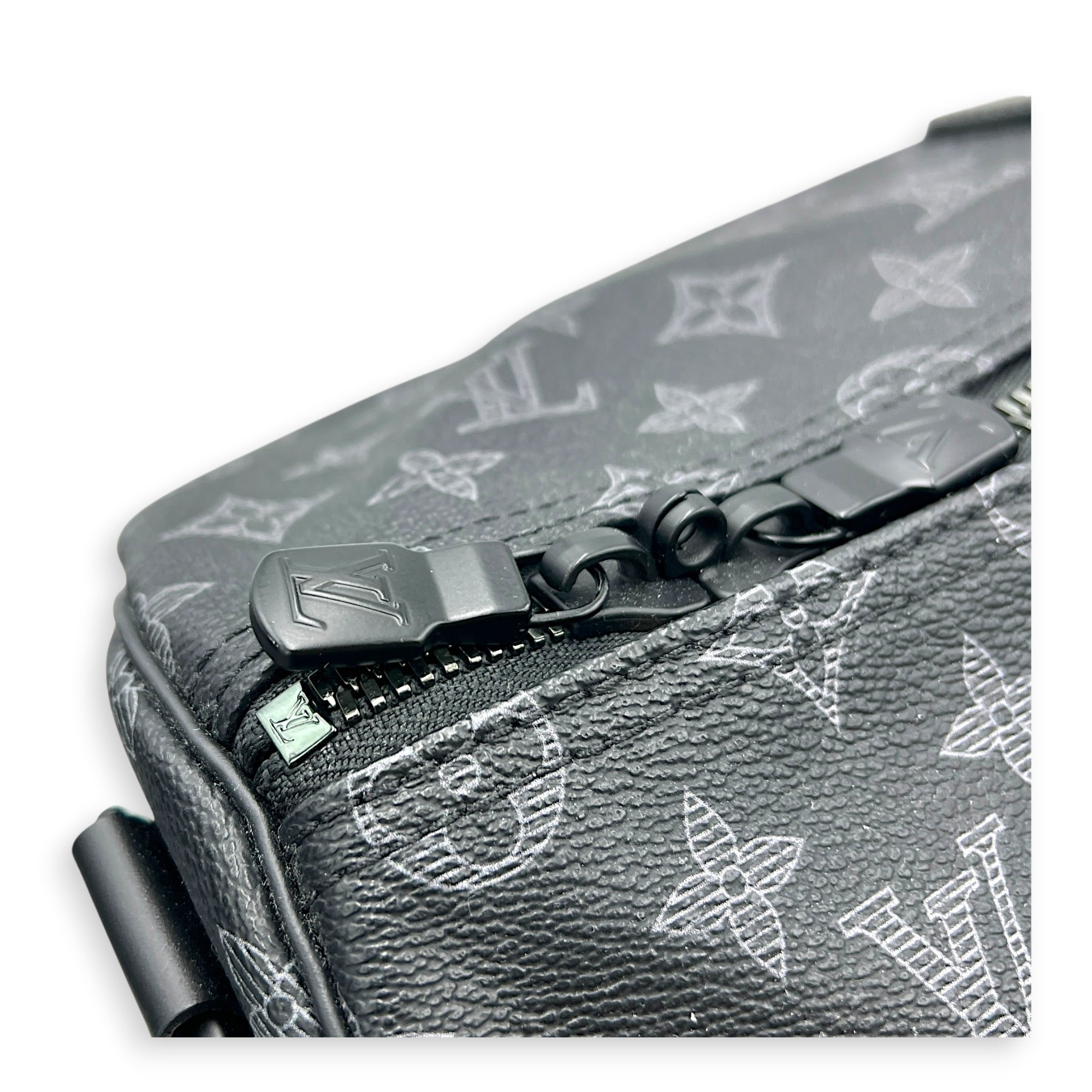 Keepall Top Handle Bag 50 x Vivienne in Monogram Coated Canvas, Black hardware