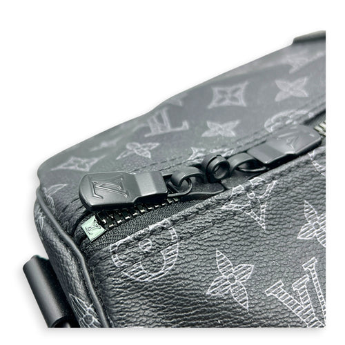 Keepall Top Handle Bag 50 x Vivienne in Monogram Coated Canvas, Black hardware