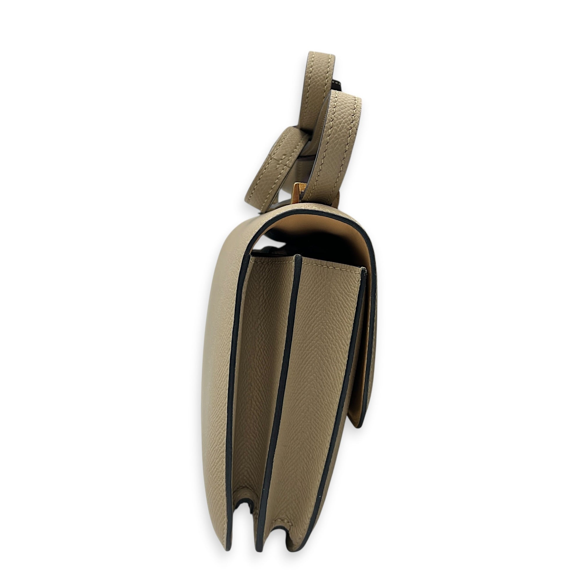 Constance 18 Trench Shoulder Bag in Epsom, Gold hardware