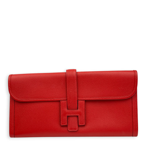 Jige Rouge Casaque Clutch in Epsom