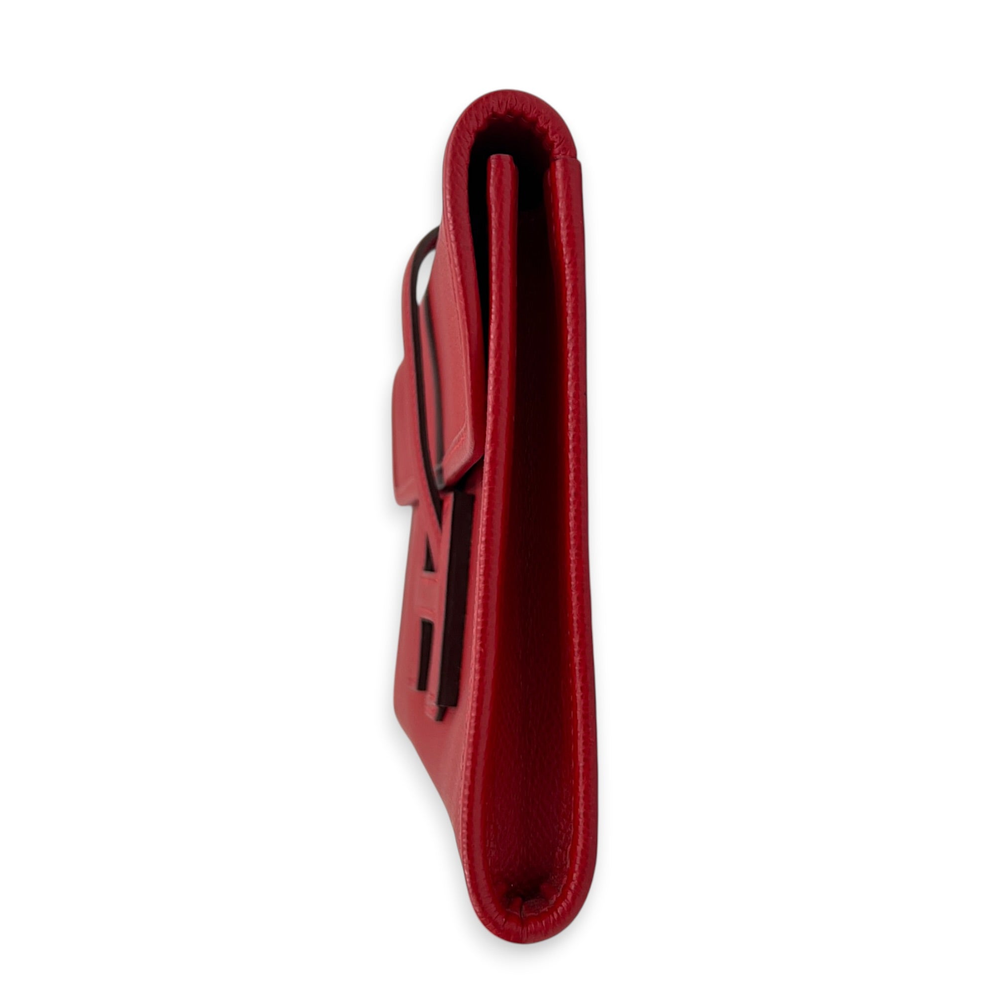 Jige Rouge Casaque Clutch in Epsom