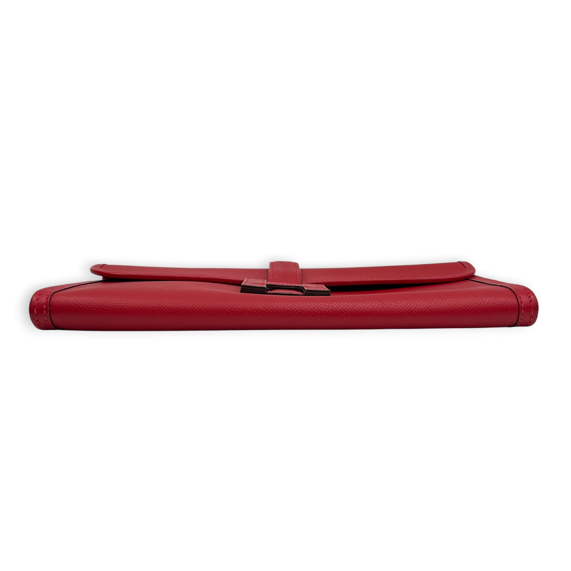 Jige Rouge Casaque Clutch in Epsom