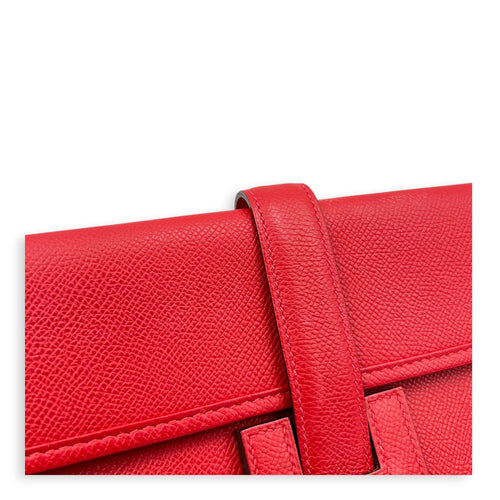 Jige Rouge Casaque Clutch in Epsom