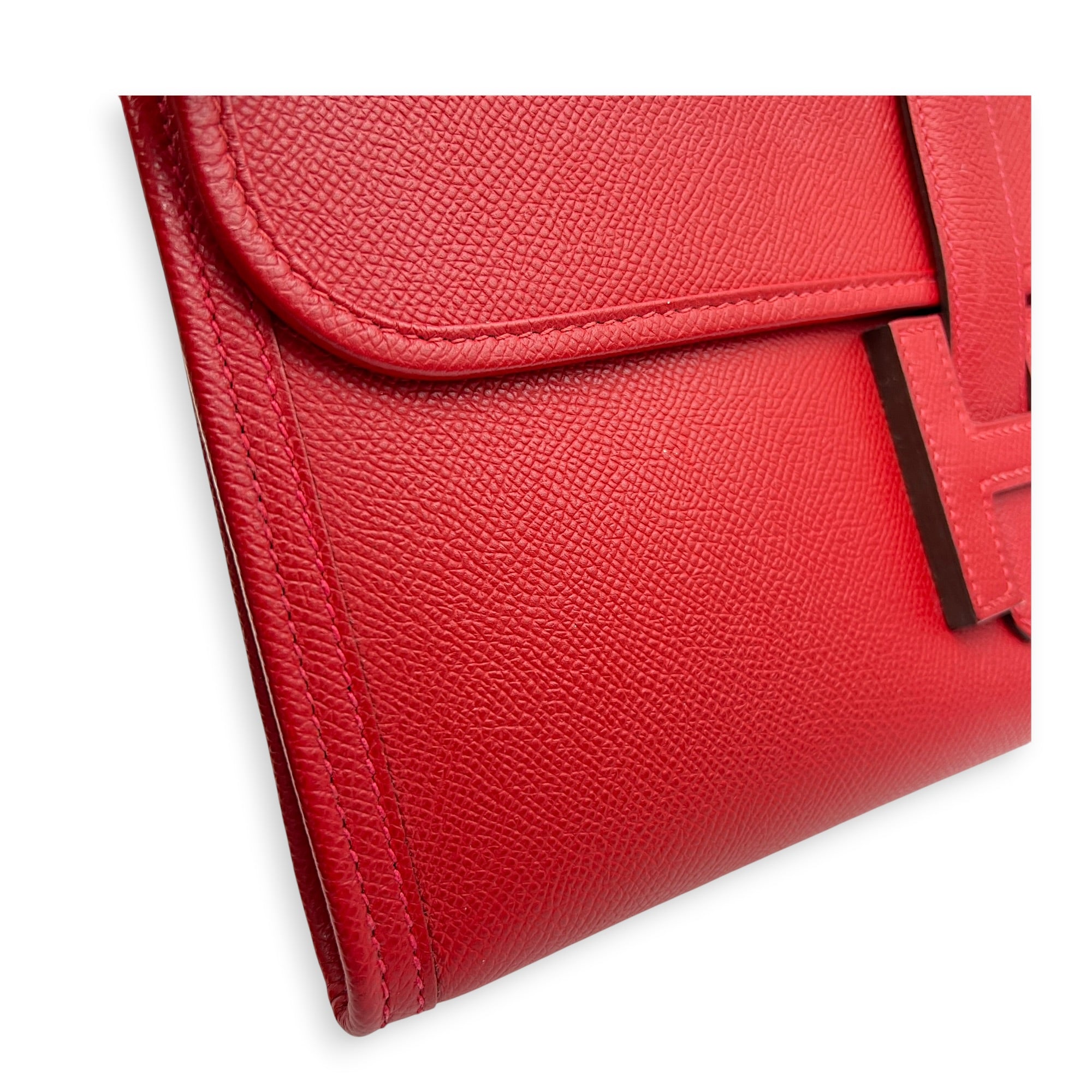 Jige Rouge Casaque Clutch in Epsom