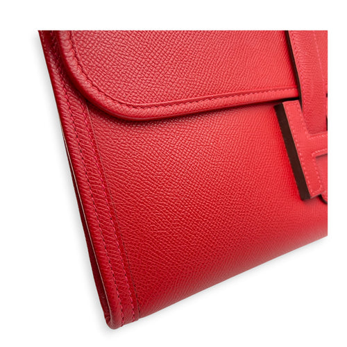 Jige Rouge Casaque Clutch in Epsom