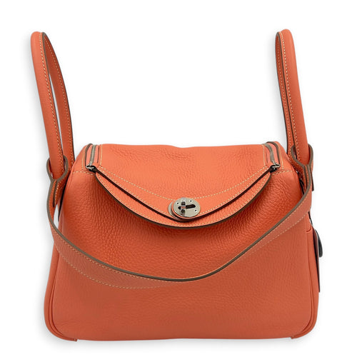 Lindy 26 Crevette Shoulder Bag in Clemence, Silver hardware