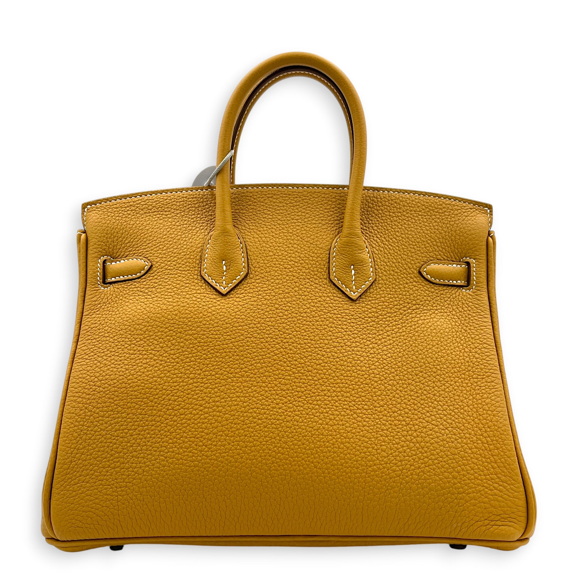 Birkin 25 Natural Sable Top Handle Bag in Togo, Palladium hardware