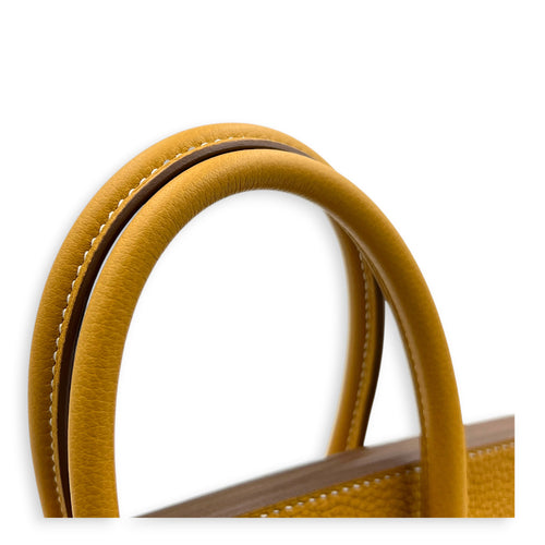Birkin 25 Natural Sable Top Handle Bag in Togo, Palladium hardware