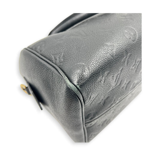 Speedy Top Handle Bag 25 Black in Empreinte Leather, Gold hardware