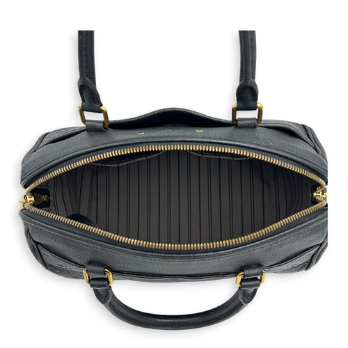 Speedy Top Handle Bag 25 Black in Empreinte Leather, Gold hardware