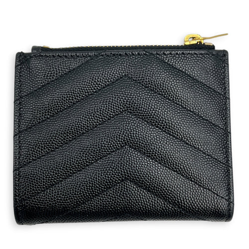 Cassandre Wallet Black in Calfskin, Gold hardware