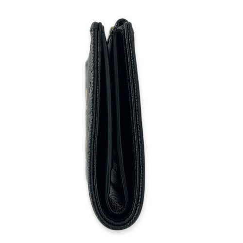 Cassandre Wallet Black in Calfskin, Gold hardware