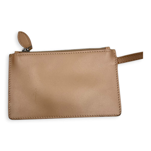 Latifa Cut Laser Top Handle Bag Beige in Calfskin, Gunmetal hardware