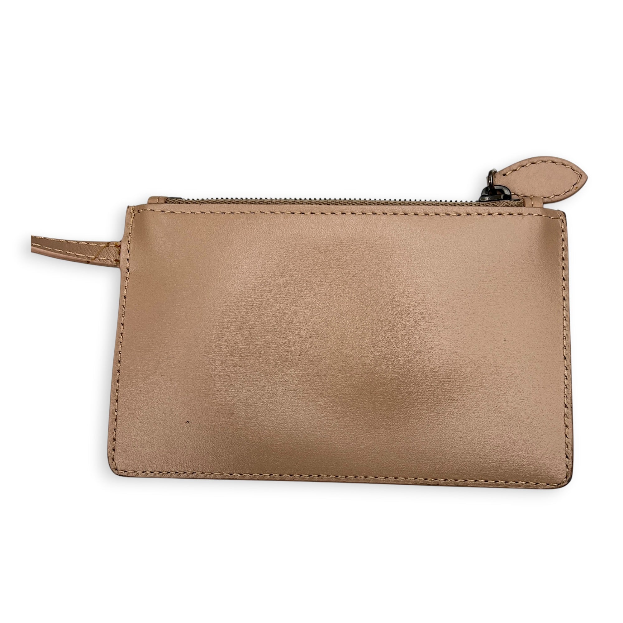 Latifa Cut Laser Top Handle Bag Beige in Calfskin, Gunmetal hardware