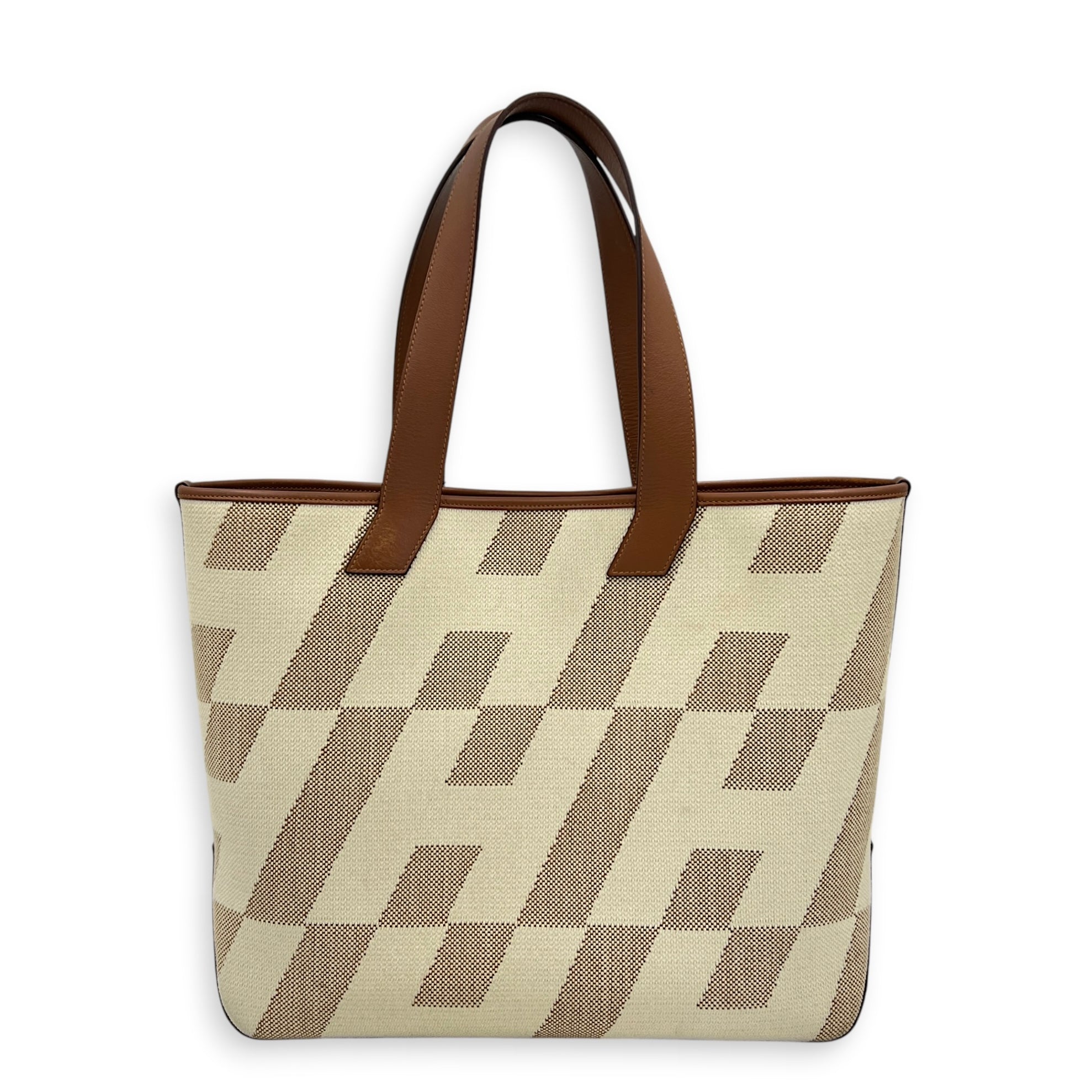 Cabas H White in Canvas