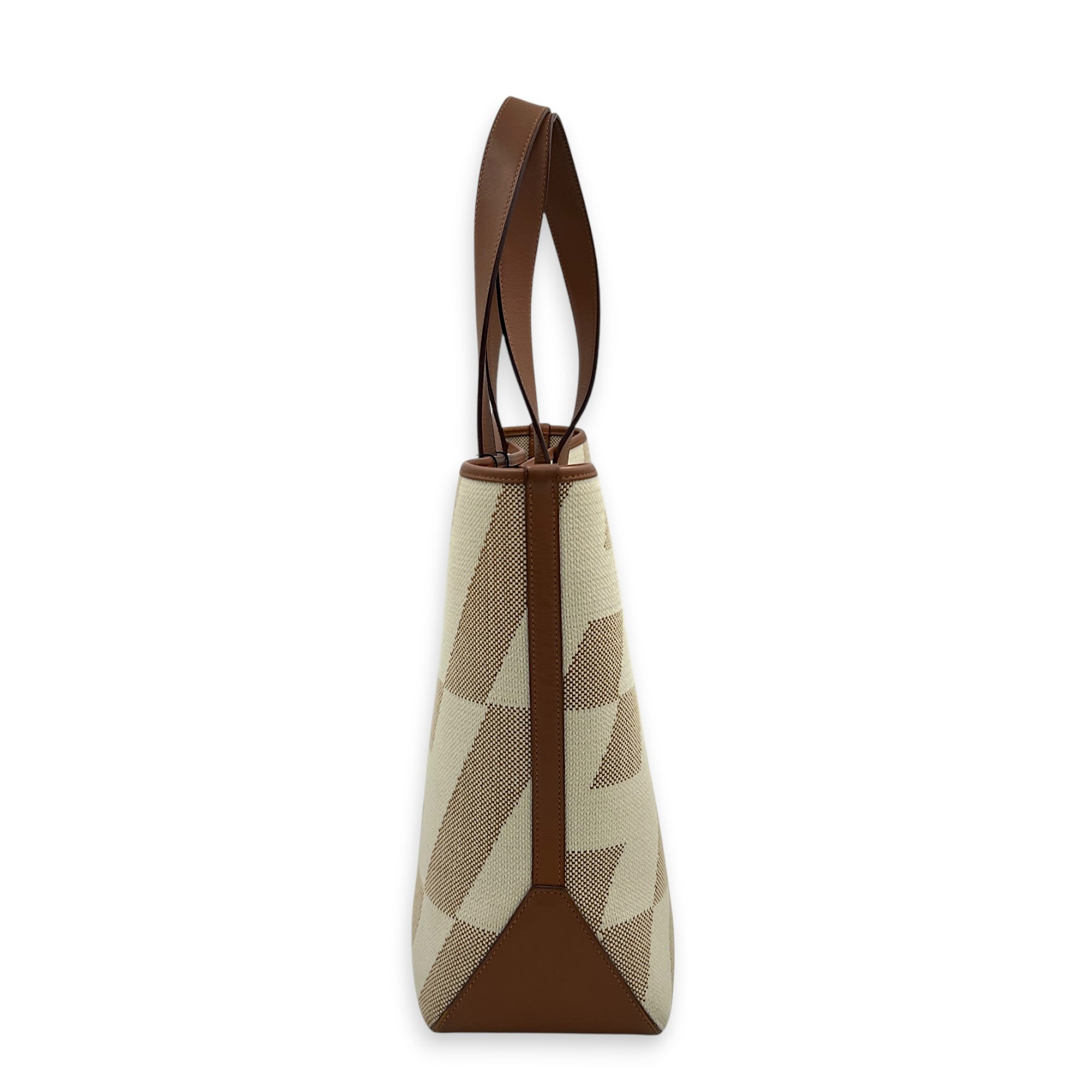 Cabas H White in Canvas