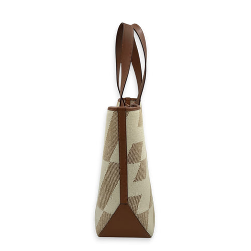 Cabas H White in Canvas