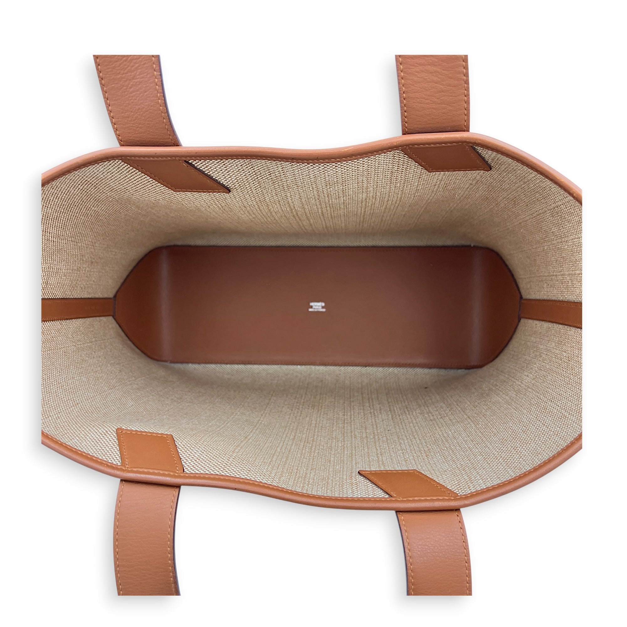 Cabas H White in Canvas