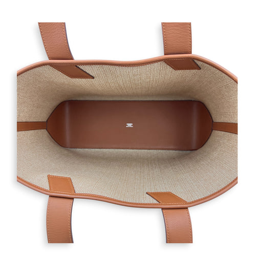 Cabas H White in Canvas