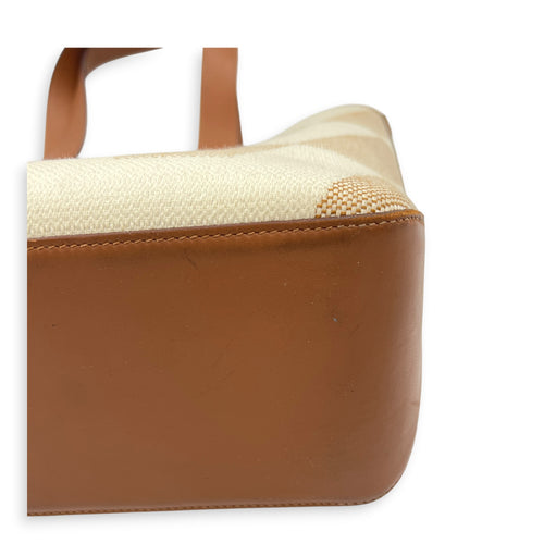 Cabas H White in Canvas
