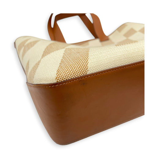 Cabas H White in Canvas