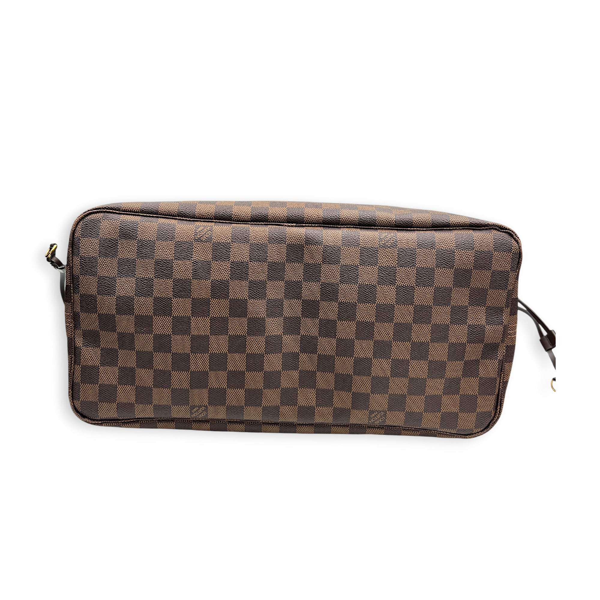 Neverfull GM Brown Tote Bag in Coated Canvas, Gold hardware