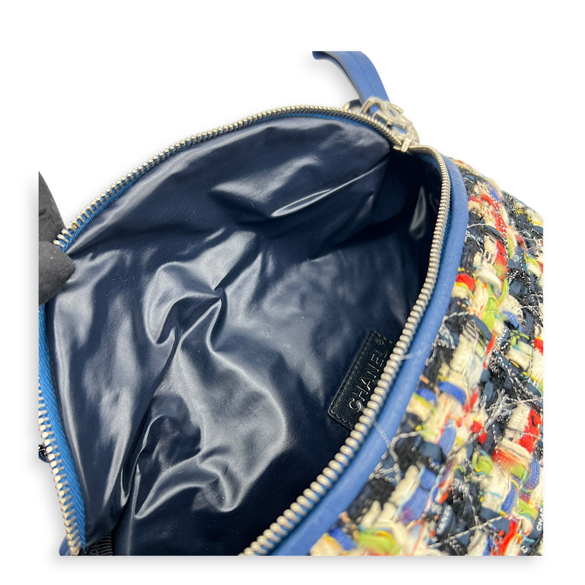 Logo Waist Bag Multi-colour in Tweed, Silver hardware